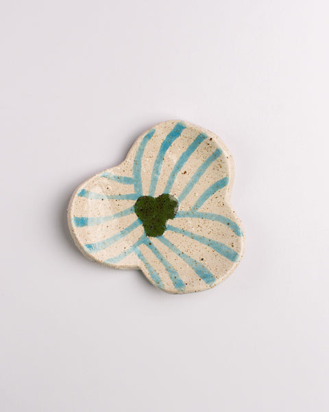 Esther Sandler of Togetherness - Good Omens - Ceramic Dish Small - White Iris Shape