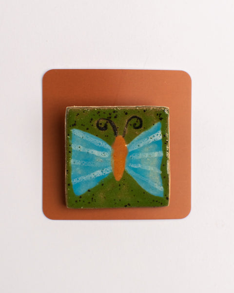 Esther Sandler of Togetherness - Good Omens - Tile Brooch Butterfly