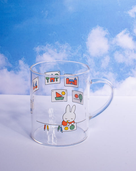 Miffy - Glass Mug - Drawing