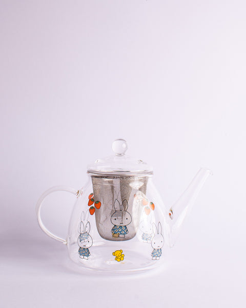 Miffy - Strawberry Glass Teapot