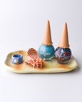 Stacey's Ceramics - Trinket Tray - Blue/Brown