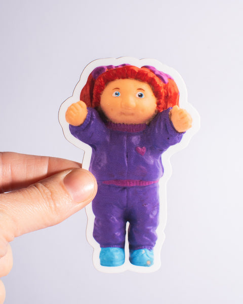 Cabbage Patch Kid Purple Sticker