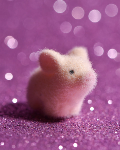Flocked Mini Baby Pigs