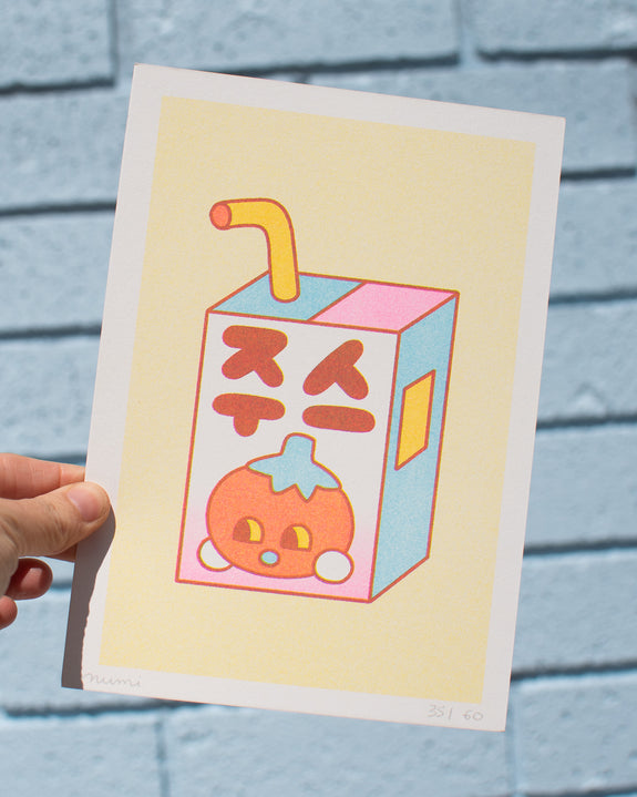 Hello Numi - Riso Print - Juice Box