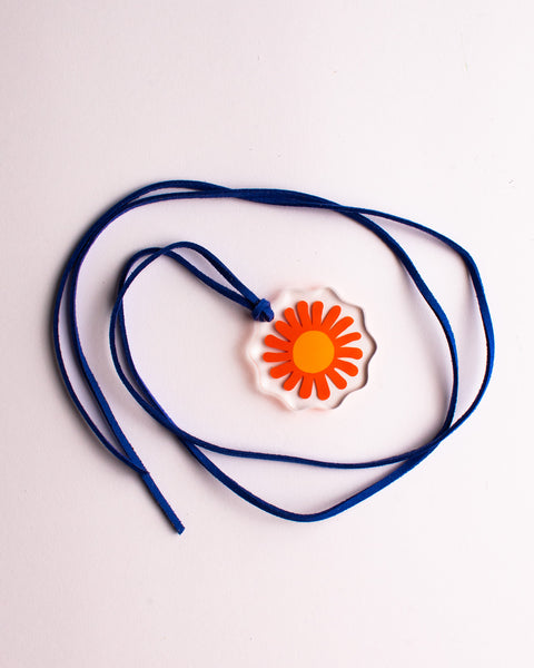 Dorkus Design - Off Cutt Necklace - Orange