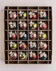 Christopher Radko - Holiday Glass Ornament – Festive Fete 3cm - Set of 20