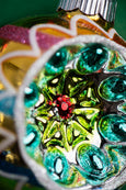 Christopher Radko - Holiday Glass Ornaments - Confetti Set of 8 with Santa