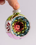 Christopher Radko - Holiday Glass Ornaments –  Festive Fete Set of 9 Reflector Rounds