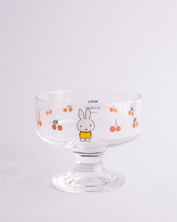 Miffy Retro Cafe Dessert Glass - Cherry