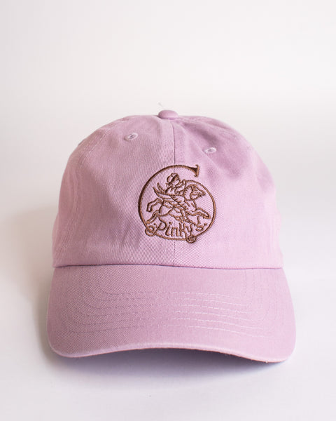 Pinky's Pegasus Cap - Brown on Lilac