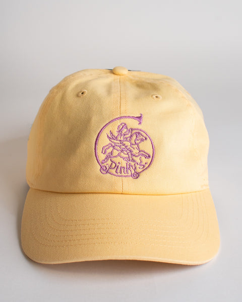 Pinky's Pegasus Cap - Lilac on Yellow