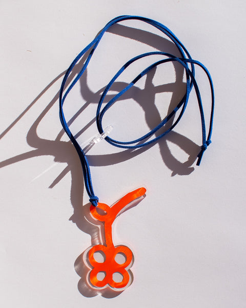 Dorkus Design - Petal Necklace - Blood Orange