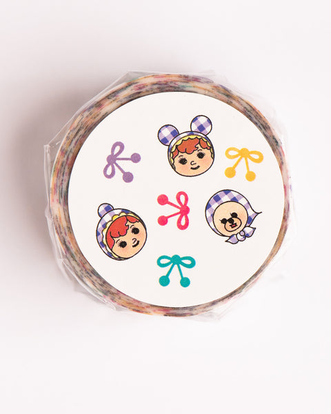 Kodama Sangyo Toy Co - Charmy and Kumaji Heads - Washi Tape