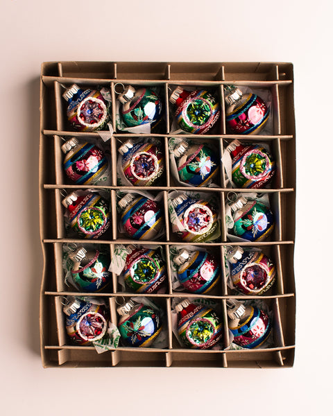 Christopher Radko - Holiday Glass Ornaments - Confetti 3cm - Set of 20