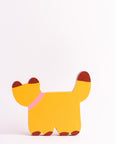 Tess Smith-Roberts - Painted Sculpture - Pink Collar Kitty