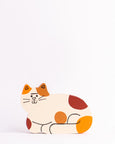 Tess Smith-Roberts - Painted Sculpture - Curled Up Kitty