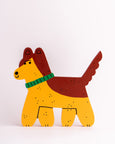 Tess Smith-Roberts - Painted Sculpture - Splice Dog Green Collar