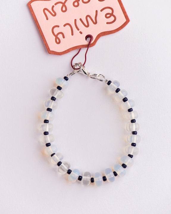Emily Green - Ink Opalite Beaded Bracelet