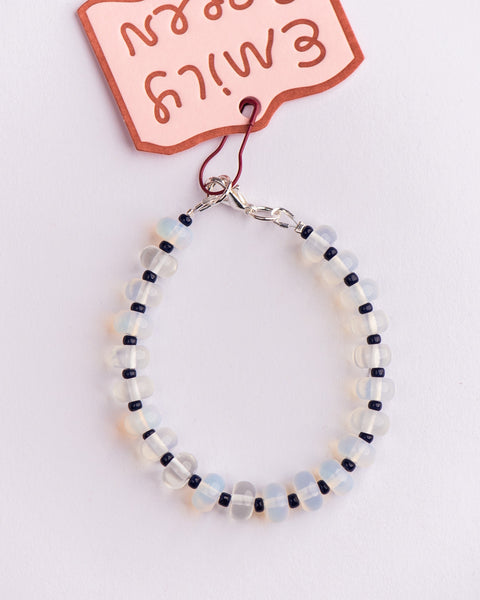 Emily Green - Ink Opalite Beaded Bracelet