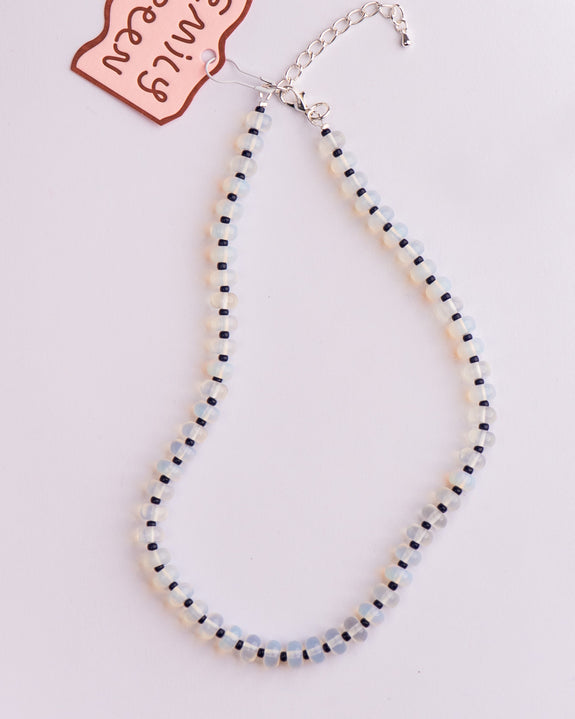 Emily Green - Ink Opalite Beaded Necklace