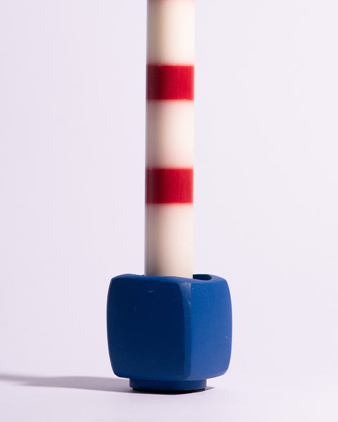 &klevering - Candle Holder - Chunk - Dark Blue