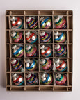 Christopher Radko - Holiday Glass Ornaments - 3cm Set of 20 - Confetti Shapes & Rounds