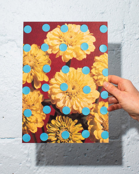 Emily Green - Daisy Polka Dot - Giclee Print