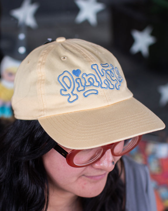 Pinky's Cap - Ice Blue on Butter