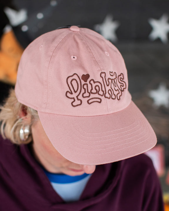 Pinky's Cap - Brown on Pink
