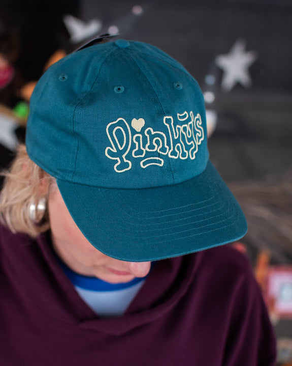 Pinky's Cap - Lemon on Teal