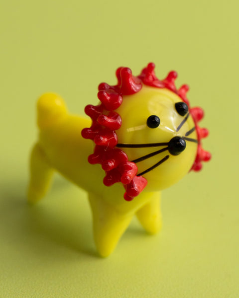 Tiny Glass Lion