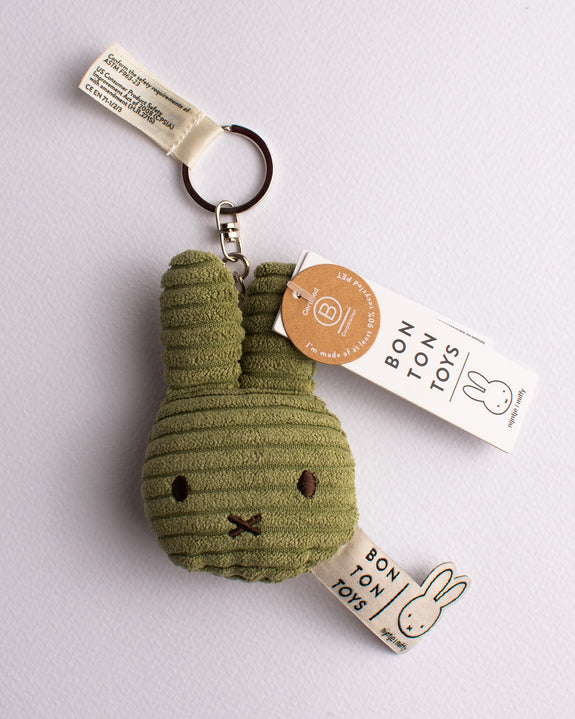 Miffy - Flat Keychain - Corduroy Olive Green