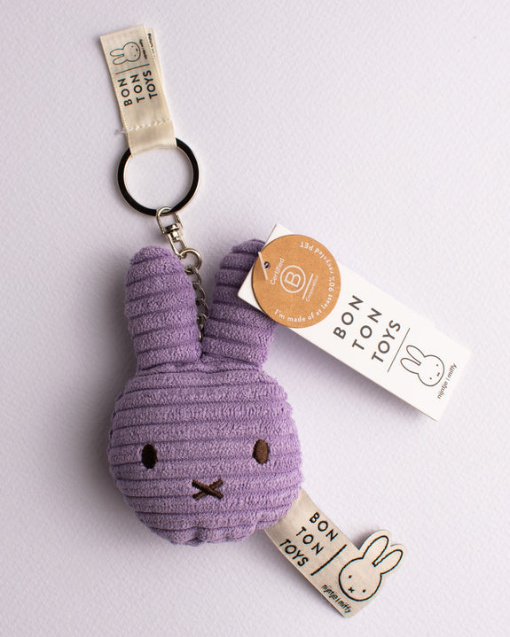 Miffy - Flat Keychain - Corduroy Lilac