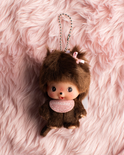 Monchhichi - Bebichhichi Keychain Girl - Brown