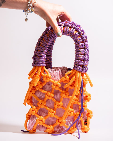 Olive Made - Sunshine bag - Orange and Purple