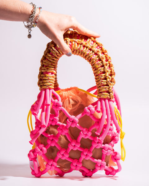 Olive Made - Sunshine bag - Pink and Orange
