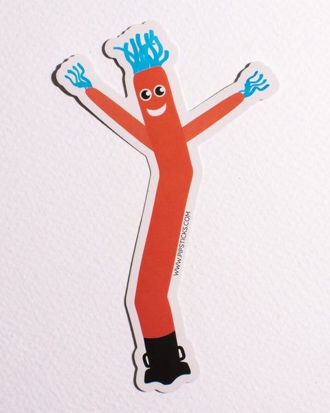 PipStickers - Red Air Dancer Vinyl Sticker