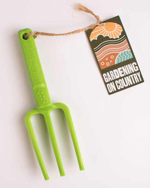 Gardening on Country - Chicky Kids Garden Fork - Kakadu Green