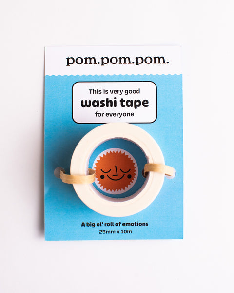 Pom Pom Pom - Washi Tape - Emotion Faces