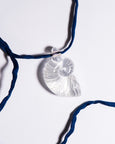 Kate Dansey - Nautilus Pendant - Navy Cord