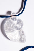 Kate Dansey - Nautilus Pendant - Navy Cord