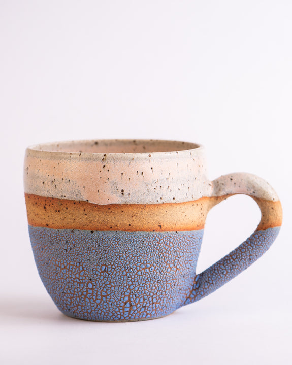 Clay by Tina - Big Mug - Blue Crackle
