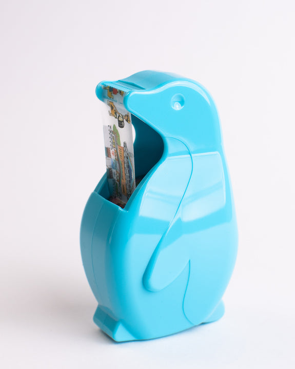 NICHIBAN - Tape Dispenser Penguin - Aqua Blue