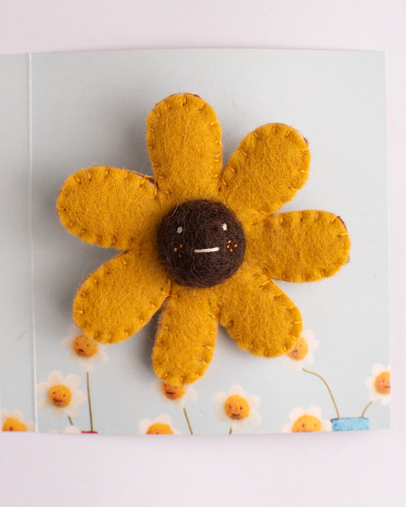 Cat Rabbit - Brooch - Sunflower