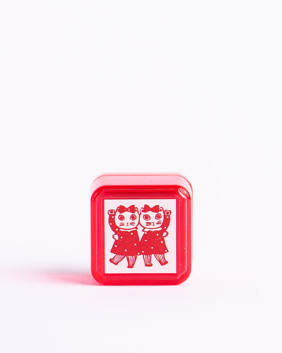 Yumi Kitagishi x Sanby - Stamp - Cat duo