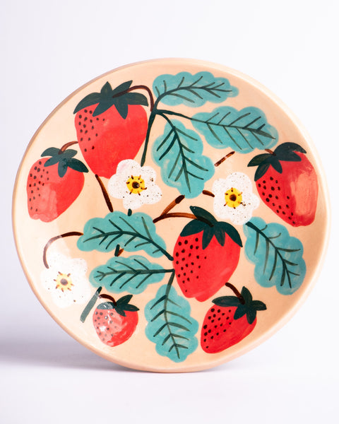 Togetherness Design - Ceramic Dish Large - Strawberry Patch