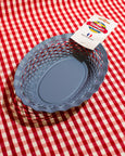 Roger Orfèvre - Oval Metal Food Basket - Small - Matte Pastel Blue