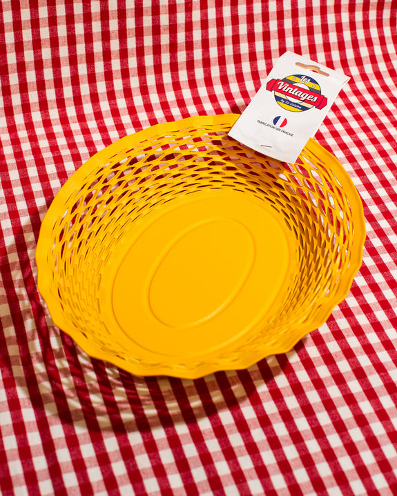 Roger Orfèvre - Oval Metal Food Basket - Large - Yellow