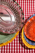 Roger Orfèvre - Oval Metal Food Basket - Small - Shiny Orange