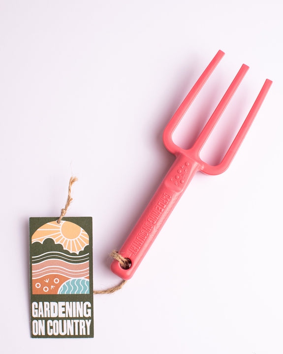 Gardening on Country - Chicky Kids Garden Fork - Bumbunga Pink